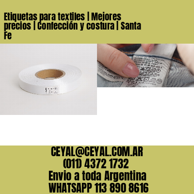 Etiquetas para textiles | Mejores precios | Confección y costura | Santa Fe