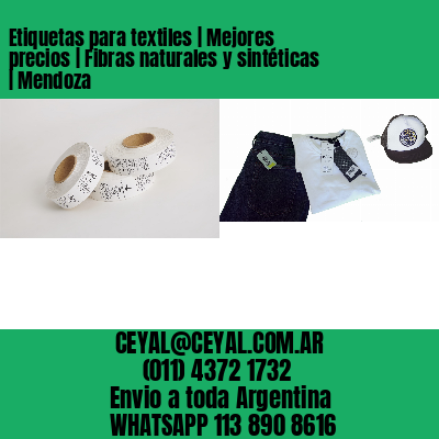 Etiquetas para textiles | Mejores precios | Fibras naturales y sintéticas | Mendoza