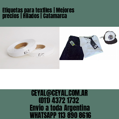 Etiquetas para textiles | Mejores precios | Hilados | Catamarca