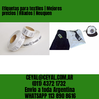 Etiquetas para textiles | Mejores precios | Hilados | Neuquen