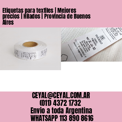 Etiquetas para textiles | Mejores precios | Hilados | Provincia de Buenos Aires