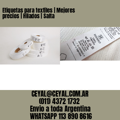 Etiquetas para textiles | Mejores precios | Hilados | Salta