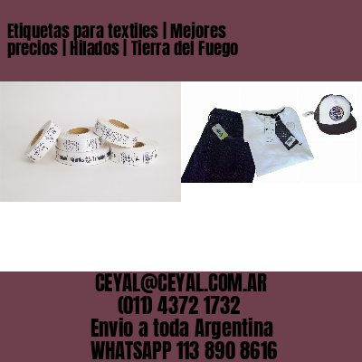 Etiquetas para textiles | Mejores precios | Hilados | Tierra del Fuego