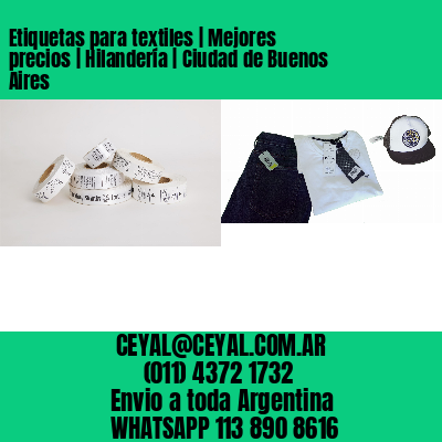 Etiquetas para textiles | Mejores precios | Hilandería | Ciudad de Buenos Aires