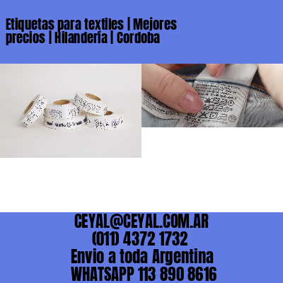 Etiquetas para textiles | Mejores precios | Hilandería | Cordoba