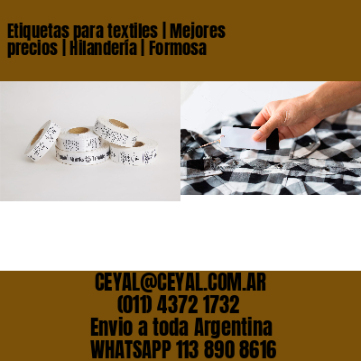 Etiquetas para textiles | Mejores precios | Hilandería | Formosa