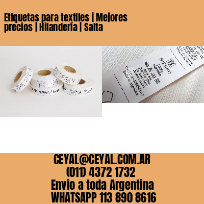 Etiquetas para textiles | Mejores precios | Hilandería | Salta