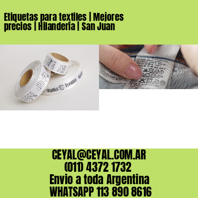 Etiquetas para textiles | Mejores precios | Hilandería | San Juan