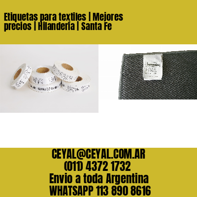 Etiquetas para textiles | Mejores precios | Hilandería | Santa Fe