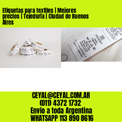 Etiquetas para textiles | Mejores precios | Tejeduría | Ciudad de Buenos Aires