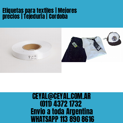 Etiquetas para textiles | Mejores precios | Tejeduría | Cordoba