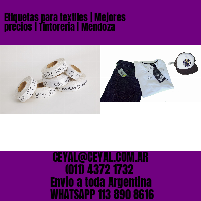 Etiquetas para textiles | Mejores precios | Tintoreria | Mendoza
