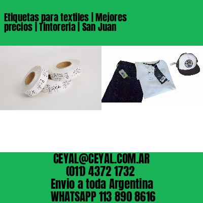 Etiquetas para textiles | Mejores precios | Tintoreria | San Juan