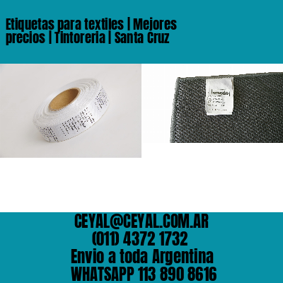 Etiquetas para textiles | Mejores precios | Tintoreria | Santa Cruz