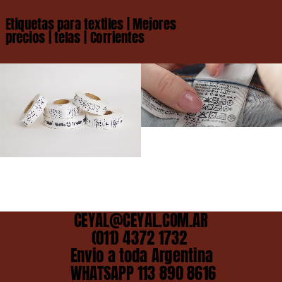 Etiquetas para textiles | Mejores precios | telas | Corrientes