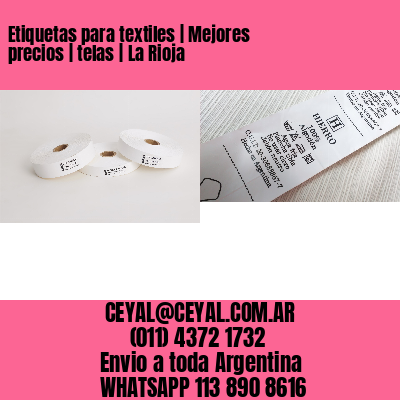 Etiquetas para textiles | Mejores precios | telas | La Rioja