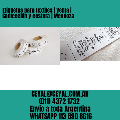 Etiquetas para textiles | Venta | Confección y costura | Mendoza