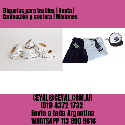 Etiquetas para textiles | Venta | Confección y costura | Misiones