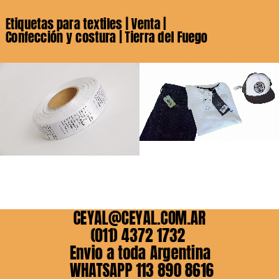 Etiquetas para textiles | Venta | Confección y costura | Tierra del Fuego