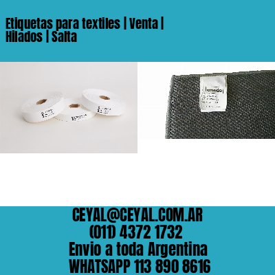 Etiquetas para textiles | Venta | Hilados | Salta