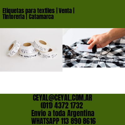 Etiquetas para textiles | Venta | Tintoreria | Catamarca