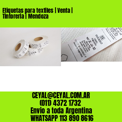 Etiquetas para textiles | Venta | Tintoreria | Mendoza