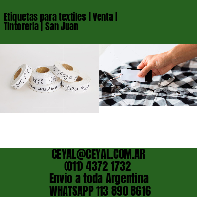 Etiquetas para textiles | Venta | Tintoreria | San Juan