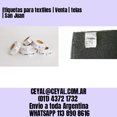 Etiquetas para textiles | Venta | telas | San Juan