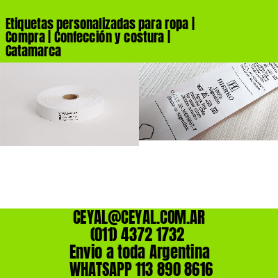 Etiquetas personalizadas para ropa | Compra | Confección y costura | Catamarca