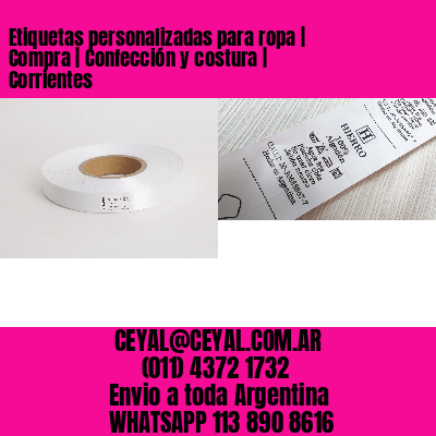 Etiquetas personalizadas para ropa | Compra | Confección y costura | Corrientes