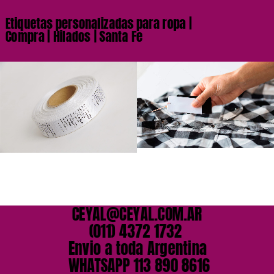 Etiquetas personalizadas para ropa | Compra | Hilados | Santa Fe