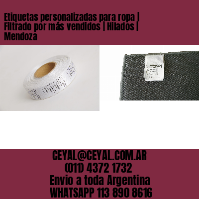 Etiquetas personalizadas para ropa | Filtrado por más vendidos | Hilados | Mendoza