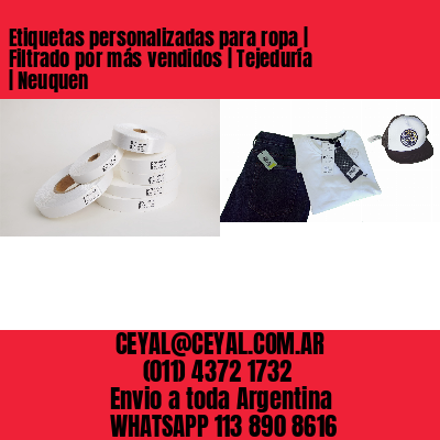 Etiquetas personalizadas para ropa | Filtrado por más vendidos | Tejeduría | Neuquen