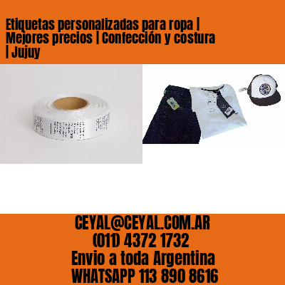 Etiquetas personalizadas para ropa | Mejores precios | Confección y costura | Jujuy