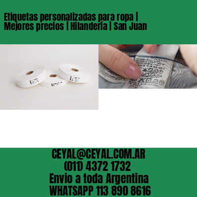 Etiquetas personalizadas para ropa | Mejores precios | Hilandería | San Juan