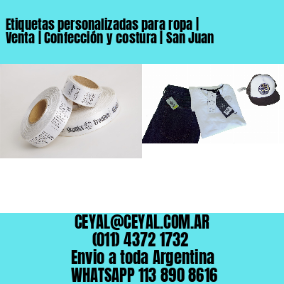 Etiquetas personalizadas para ropa | Venta | Confección y costura | San Juan