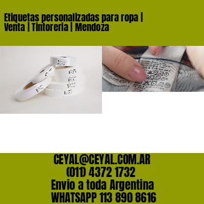 Etiquetas personalizadas para ropa | Venta | Tintoreria | Mendoza