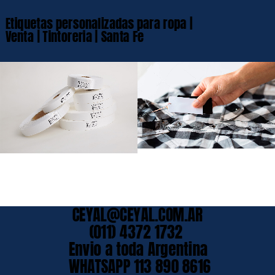 Etiquetas personalizadas para ropa | Venta | Tintoreria | Santa Fe
