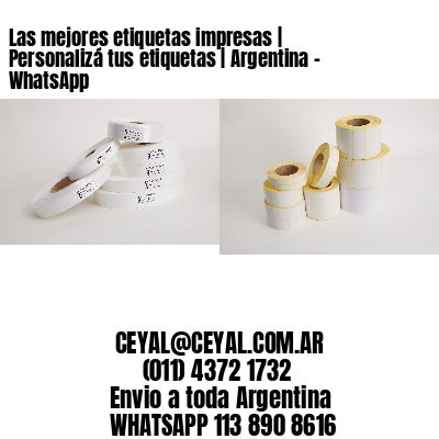 Las mejores etiquetas impresas | Personalizá tus etiquetas | Argentina – WhatsApp