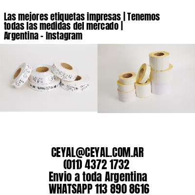 Las mejores etiquetas impresas | Tenemos todas las medidas del mercado | Argentina – Instagram