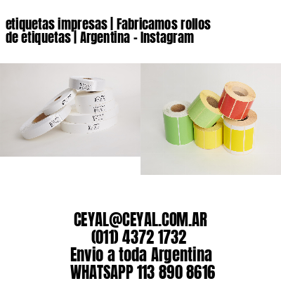 etiquetas impresas | Fabricamos rollos de etiquetas | Argentina – Instagram