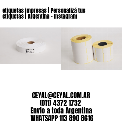 etiquetas impresas | Personalizá tus etiquetas | Argentina – Instagram