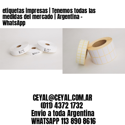 etiquetas impresas | Tenemos todas las medidas del mercado | Argentina – WhatsApp