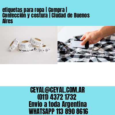 etiquetas para ropa | Compra | Confección y costura | Ciudad de Buenos Aires
