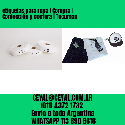 etiquetas para ropa | Compra | Confección y costura | Tucuman
