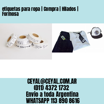 etiquetas para ropa | Compra | Hilados | Formosa