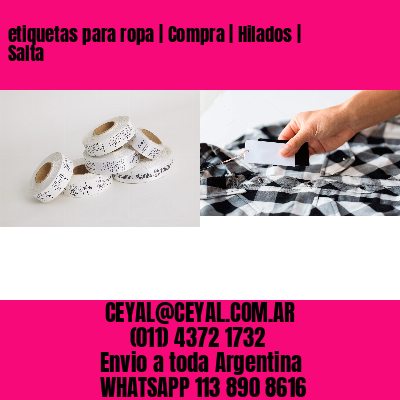etiquetas para ropa | Compra | Hilados | Salta