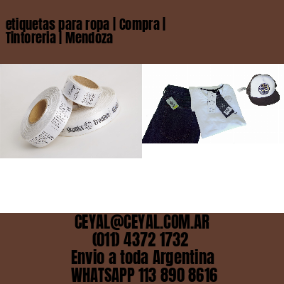 etiquetas para ropa | Compra | Tintoreria | Mendoza