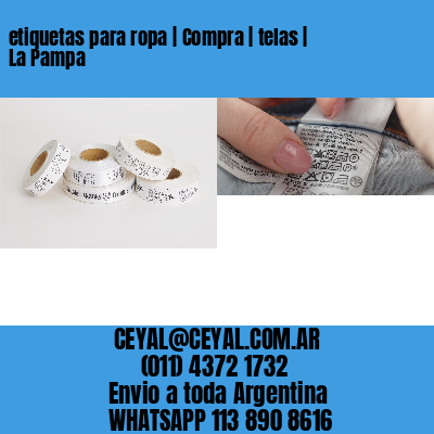 etiquetas para ropa | Compra | telas | La Pampa