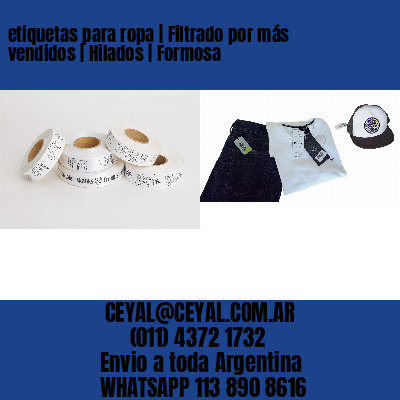 etiquetas para ropa | Filtrado por más vendidos | Hilados | Formosa